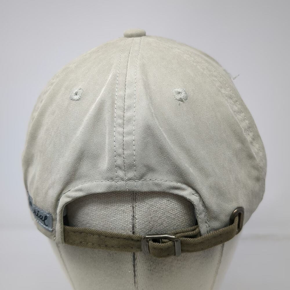 L.L. Bean Baseball Cap Beige Brown One Size Fly Fishing Imperial Slideback Hat - Picture 6 of 9